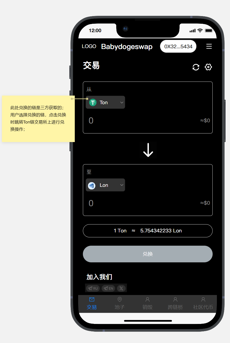 TON链代币兑换+销毁算力激励+社区生态平台